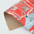 Бумага упаковочная крафтовая «Путешествие», 50 × 70 см